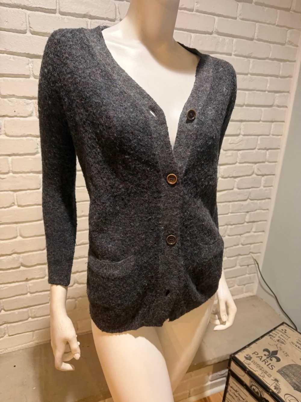 Étoile Isabel Marant Wool Blend Cardigan | Cozy Luxe Parisian Chic Medium